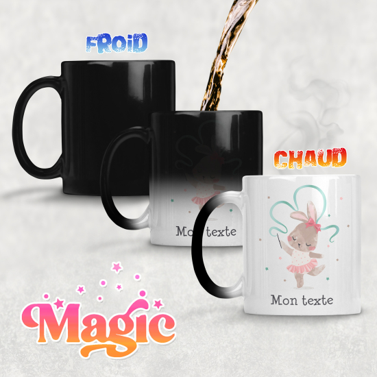 Taza mágica personalizada - Conejo