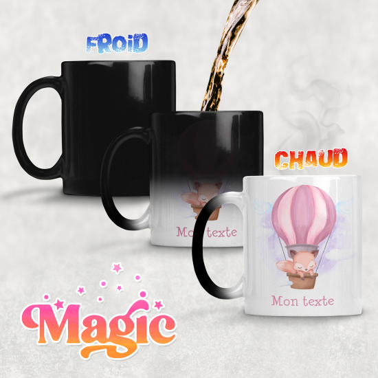 Taza mágica personalizada - Globo aerostático