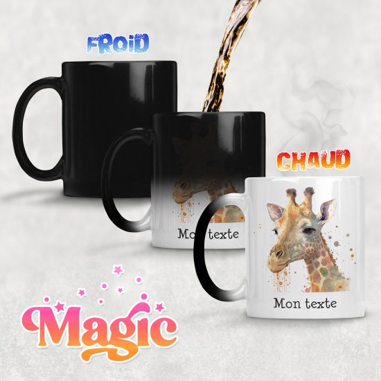 Taza mágica personalizada - Jirafa