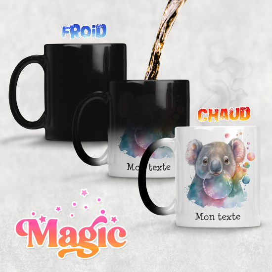 Taza mágica personalizada - Koala