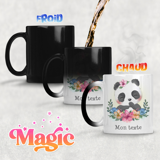 Taza mágica personalizada - panda