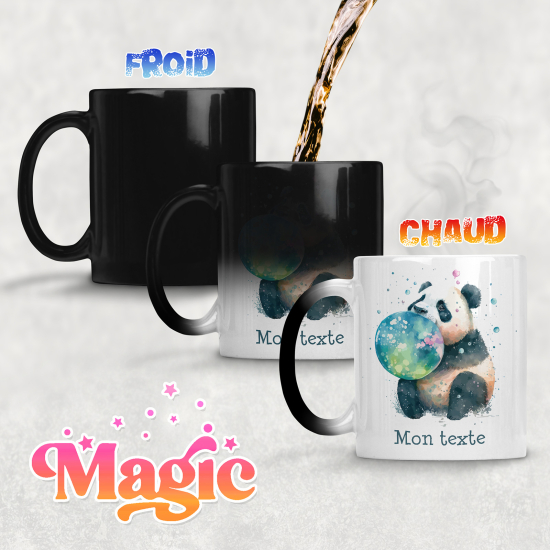 Taza mágica personalizada - Panda