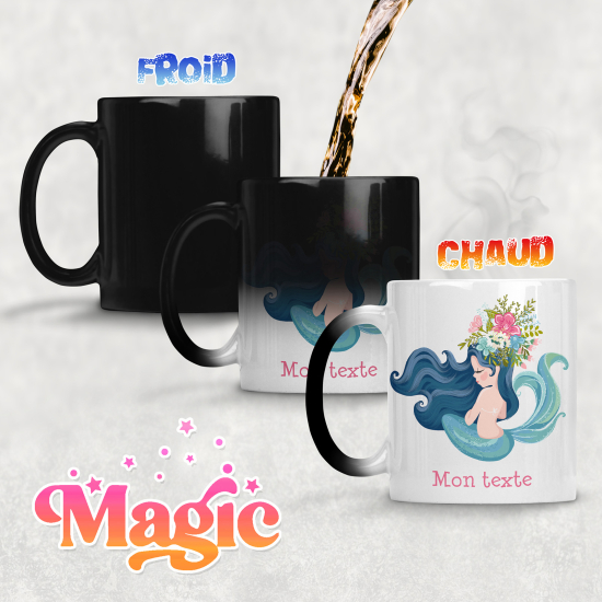 Taza mágica personalizada - Sirena