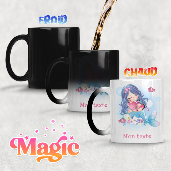 Taza mágica personalizada - Sirena