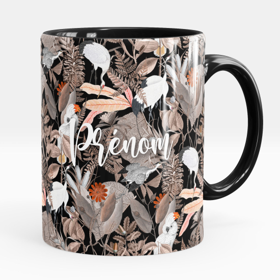 Taza personalizada - Animales flores