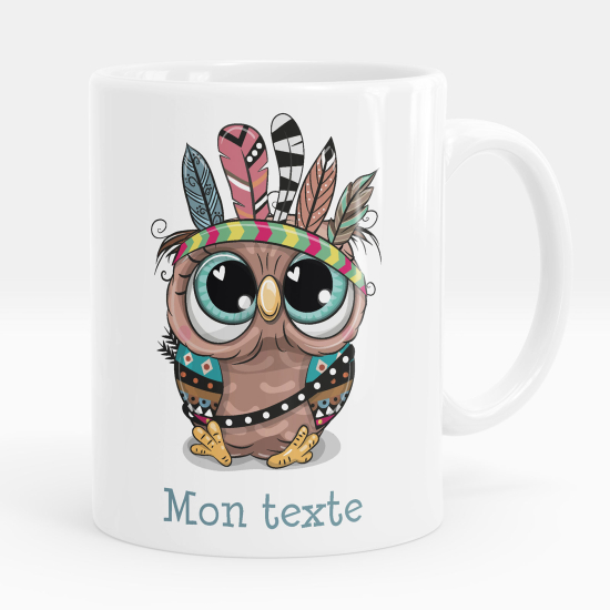 Taza personalizada - Búho indio