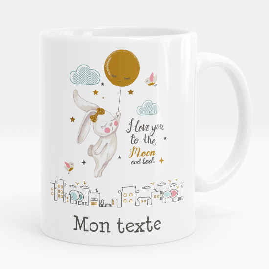 Taza personalizada - Conejo globo