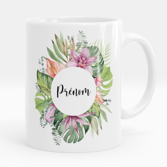 Taza personalizada - Flores