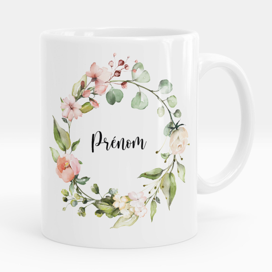 Taza personalizada - Flores