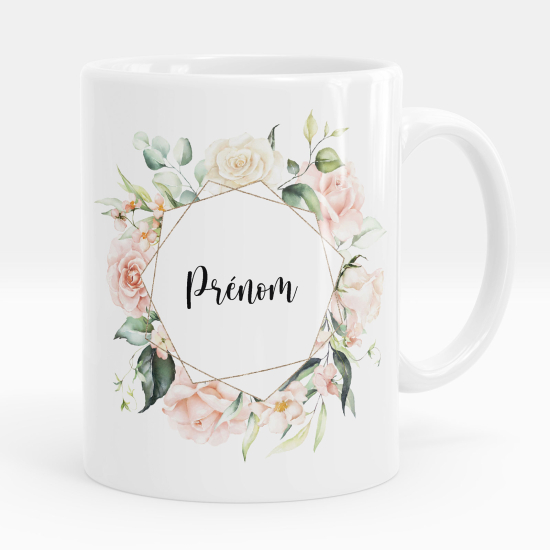 Taza personalizada - Flores