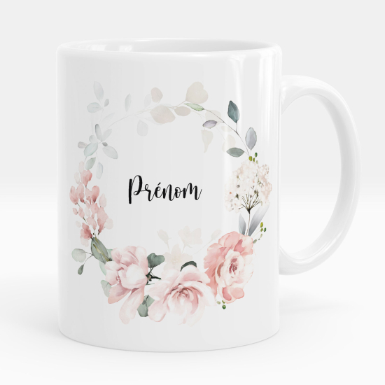 Taza personalizada - Flores