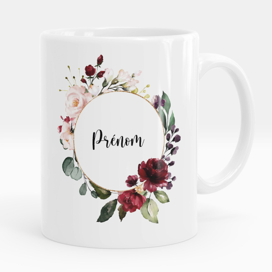 Taza personalizada - Flores