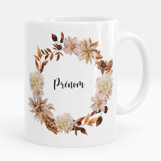 Taza personalizada - Flores