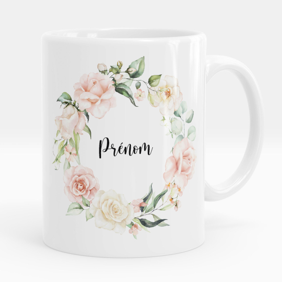Taza personalizada - Flores