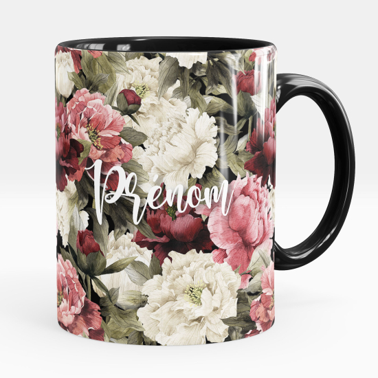 Taza personalizada - Flores