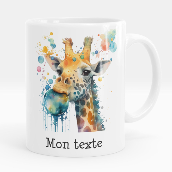 Taza personalizada - Jirafa burbujas