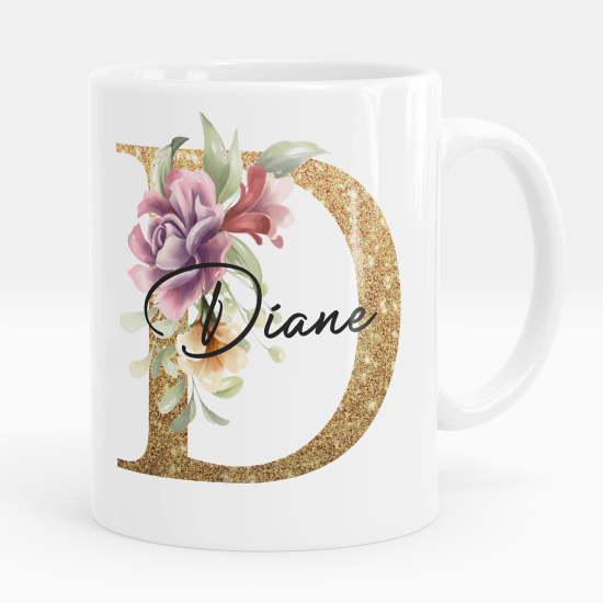Taza personalizada - Letra D