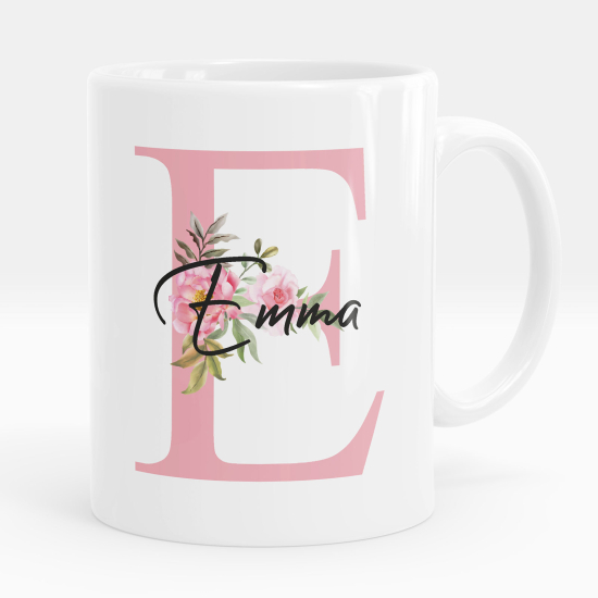Taza personalizada - Letra E