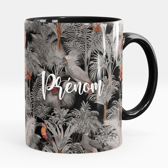 Taza personalizada - Pájaros flores