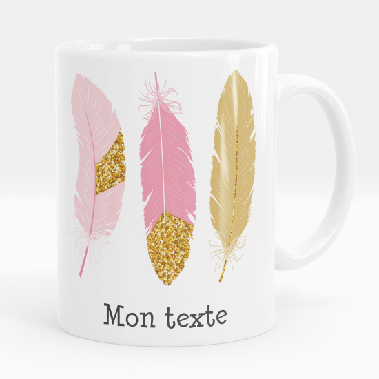Taza personalizada - Plumas
