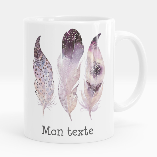 Taza personalizada - Plumas