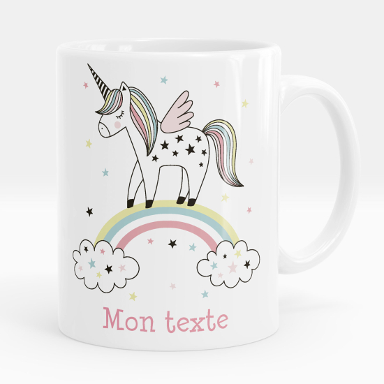 Taza personalizada - Unicornio arcoíris