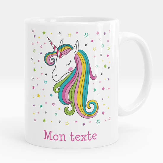 Taza personalizada - Unicornio estrellas