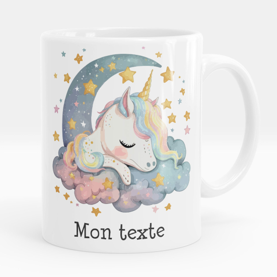 Taza personalizada - Unicornio luna