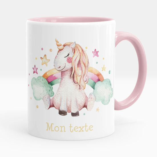 Taza personalizada - Unicornio nubes