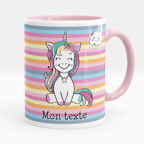 Taza personalizada - Unicornios sonríen