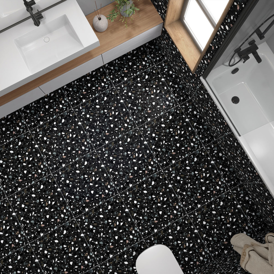 Vinilo Adhesivo antideslizante para baldosas  - Motivo Terrazzo