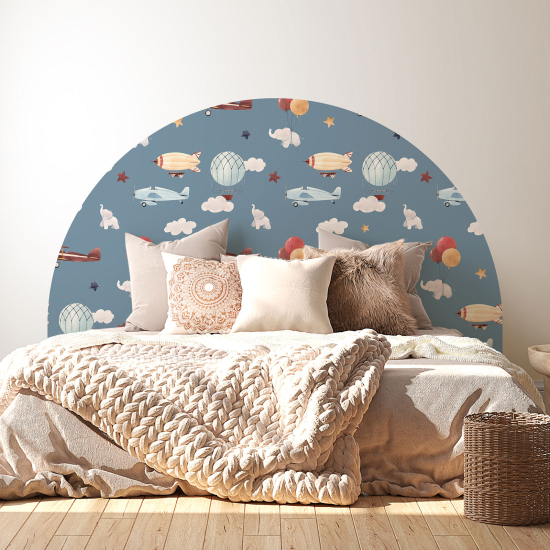 Vinilo Adhesivo Cabecero de dormitorio infantil - Aviones