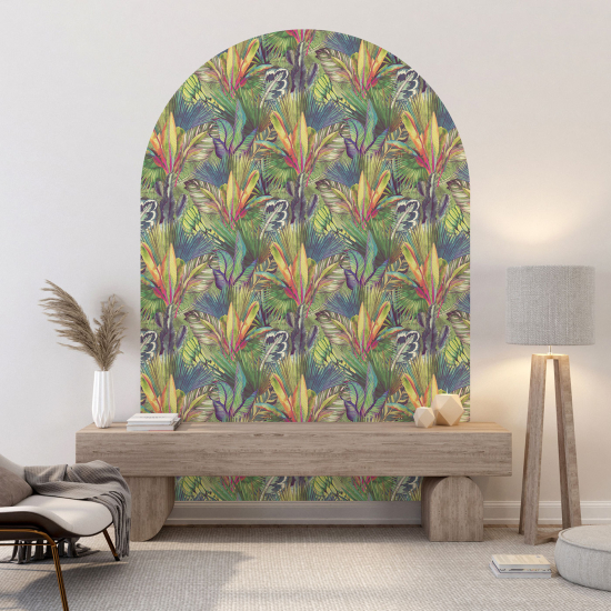 Vinilo Adhesivo Decorativo Arco - Motivo botánico
