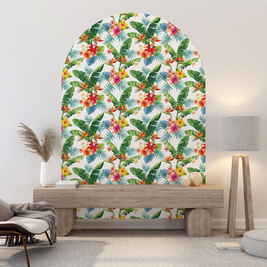 Vinilo Adhesivo Decorativo Arco - Motivo floral