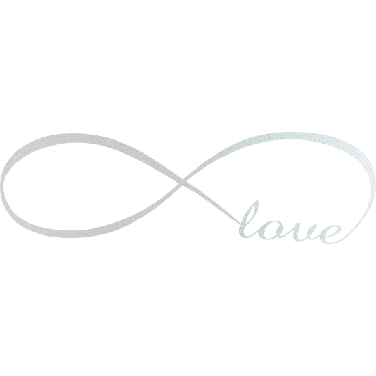 Vinilo Adhesivo Decorativo esmerilado - Amor infinito