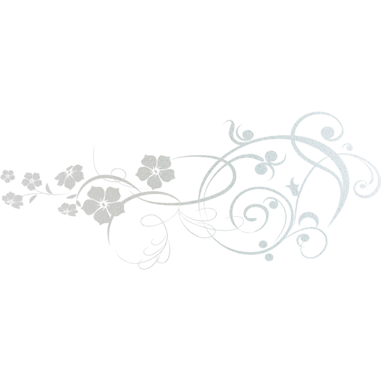 Vinilo Adhesivo Decorativo esmerilado - Composición floral