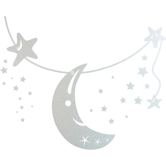Vinilo Adhesivo Decorativo esmerilado - Estrellas Luna