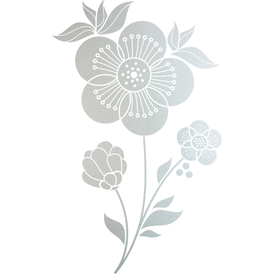 Vinilo Adhesivo Decorativo esmerilado - Flores