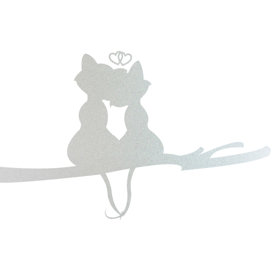 Vinilo Adhesivo Decorativo esmerilado - Gatos Amor