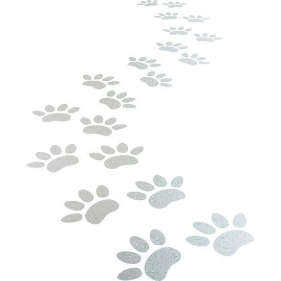 Vinilo Adhesivo Decorativo esmerilado - Kit 20 Huellas de gatos