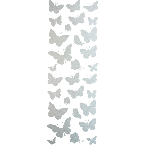 Vinilo Adhesivo Decorativo esmerilado - Kit 30 Mariposas