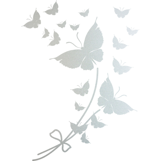Vinilo Adhesivo Decorativo esmerilado - Mariposas