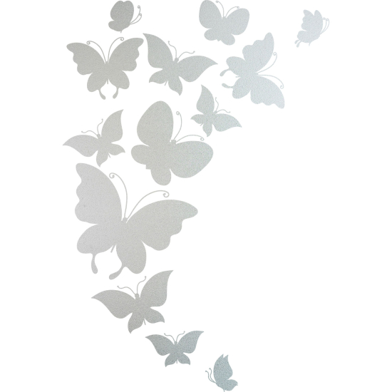 Vinilo Adhesivo Decorativo esmerilado - Mariposas