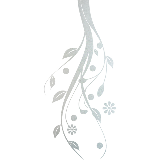 Vinilo Adhesivo Decorativo esmerilado - Rama floral