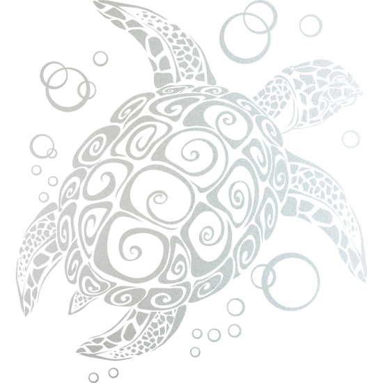 Vinilo Adhesivo Decorativo esmerilado - Tortuga marina