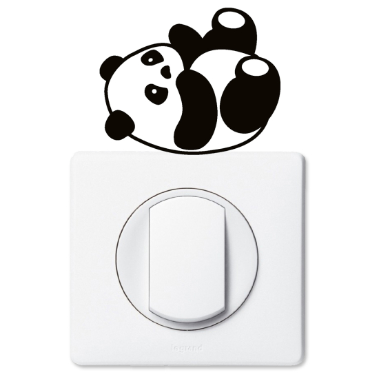 Vinilo Adhesivo Decorativo para interruptores - Panda