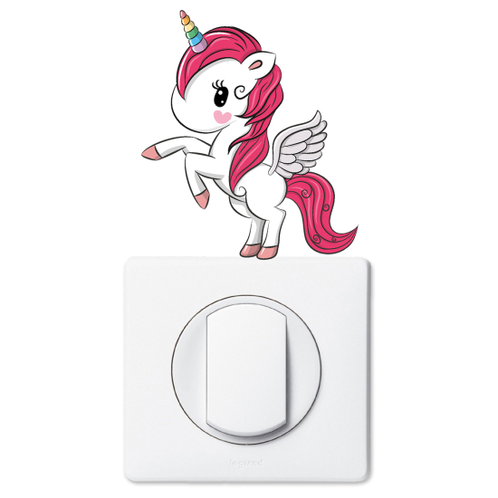 Vinilo Adhesivo Decorativo para interruptores - Unicornio