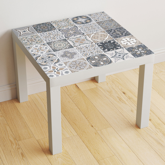 Vinilo Adhesivo Decorativo para Mesa - Motivo Azulejos de cemento
