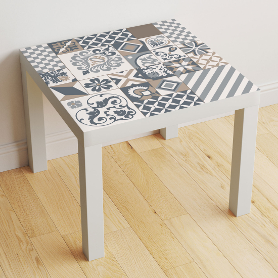 Vinilo Adhesivo Decorativo para Mesa - Motivo Azulejos de cemento