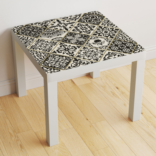 Vinilo Adhesivo Decorativo para Mesa - Motivo Azulejos de cemento
